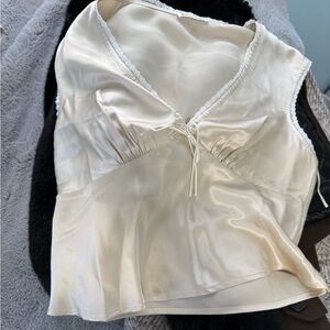 Reformation satin top